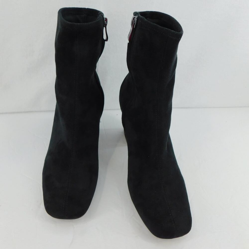 DNKY Black Women's Cavale Heeled Square Toe Bootie Size 6.5 - New Boots - Picture 4 of 7